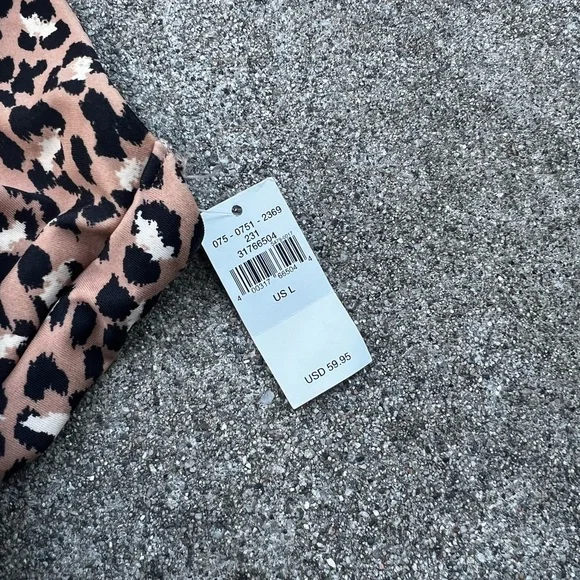 NEW Aerie Leopard Print Wrap One Piece Swimsuit Size L - Picture 8 of 11